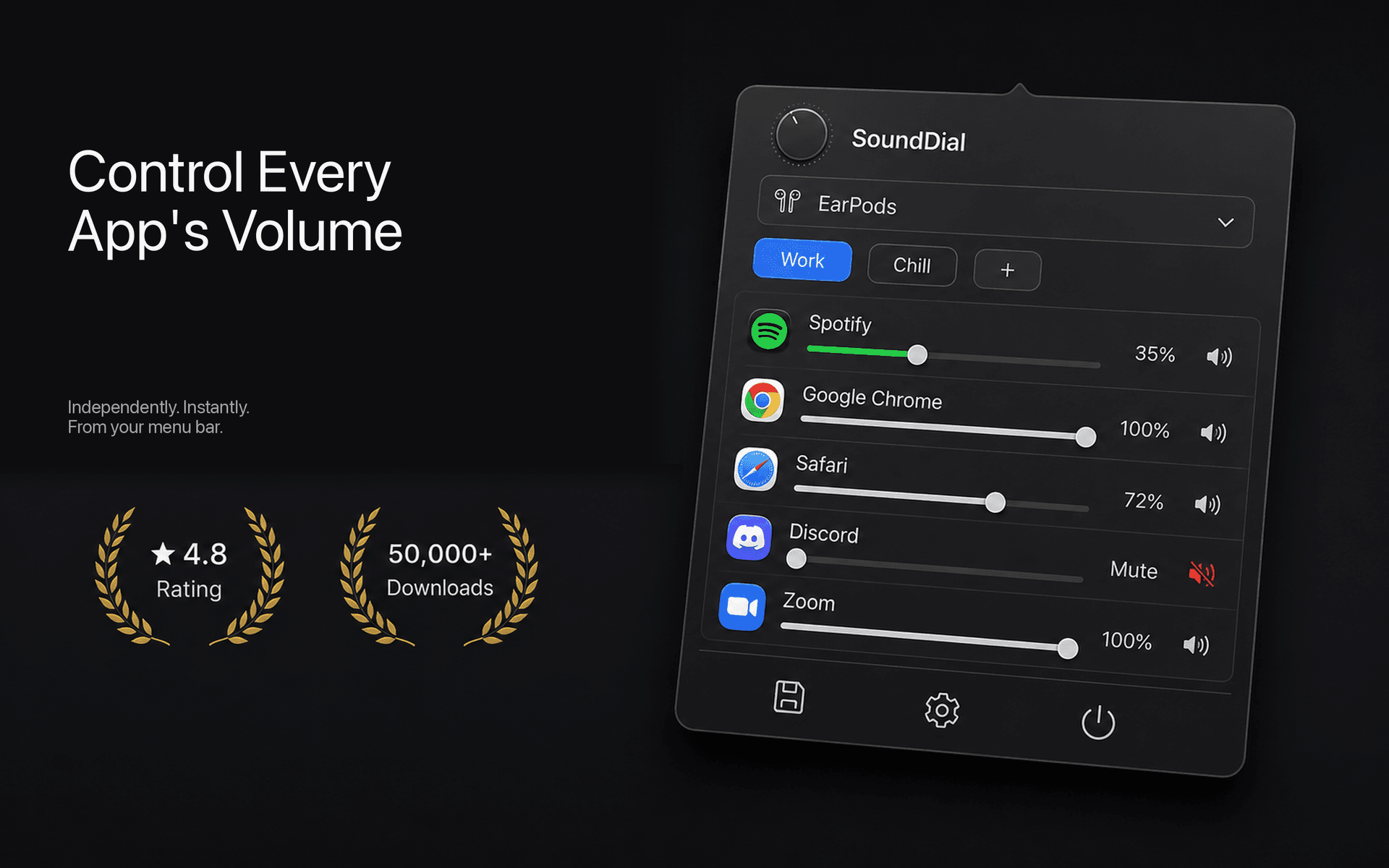 SoundDial screenshot
