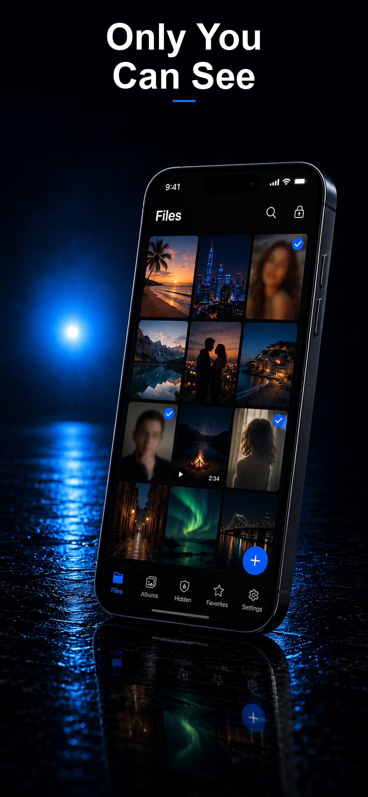 Stash encrypted private file vault on iPhone