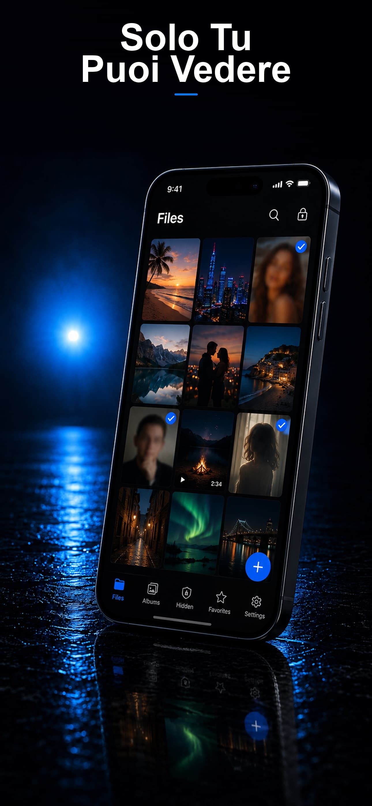 Nascosto caveau di file privati crittografati su iPhone